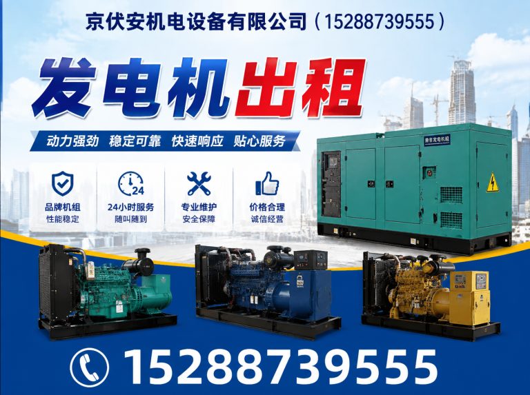 酒泉发电机出租展示图